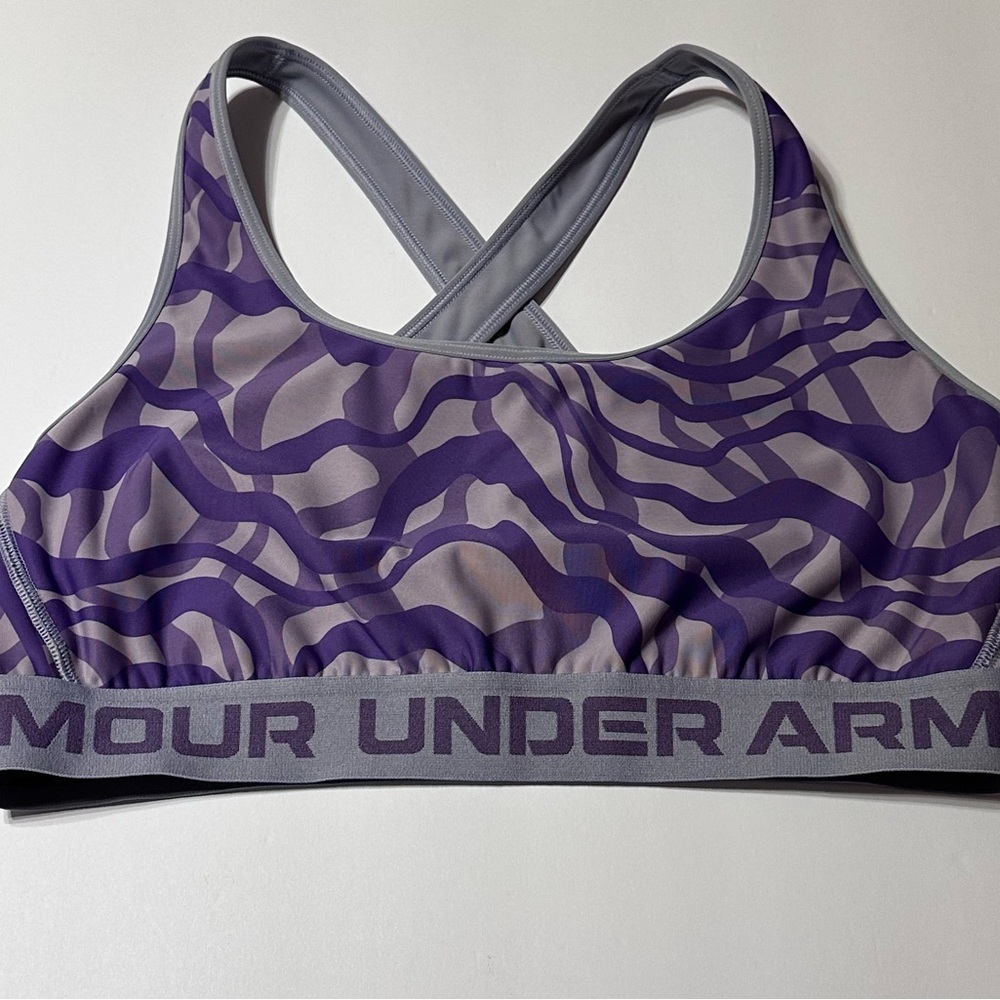 Under Armour Women's Mid Crossback Sports Bra, XL